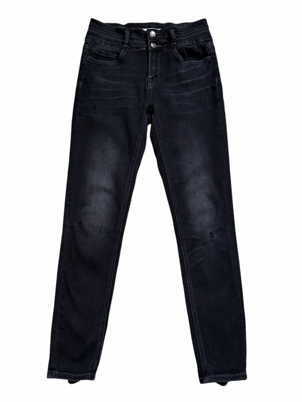 Vervet Black Distressed Stretch Ankle Skinny Jeans Size 27
